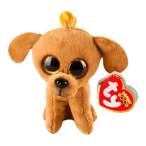 Мягкая игрушка-брелок TY Beanie Boo's Коричневая собачка ZUZU, 10 см