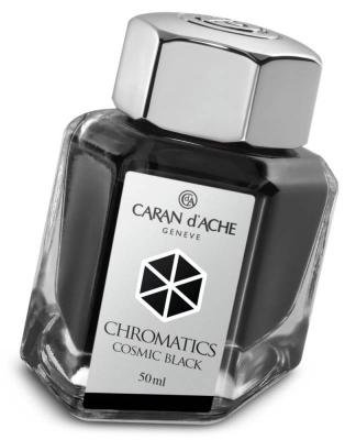 Флакон с чернилами Carandache Chromatics Cosmic Black чернила черный 50мл 8011.009