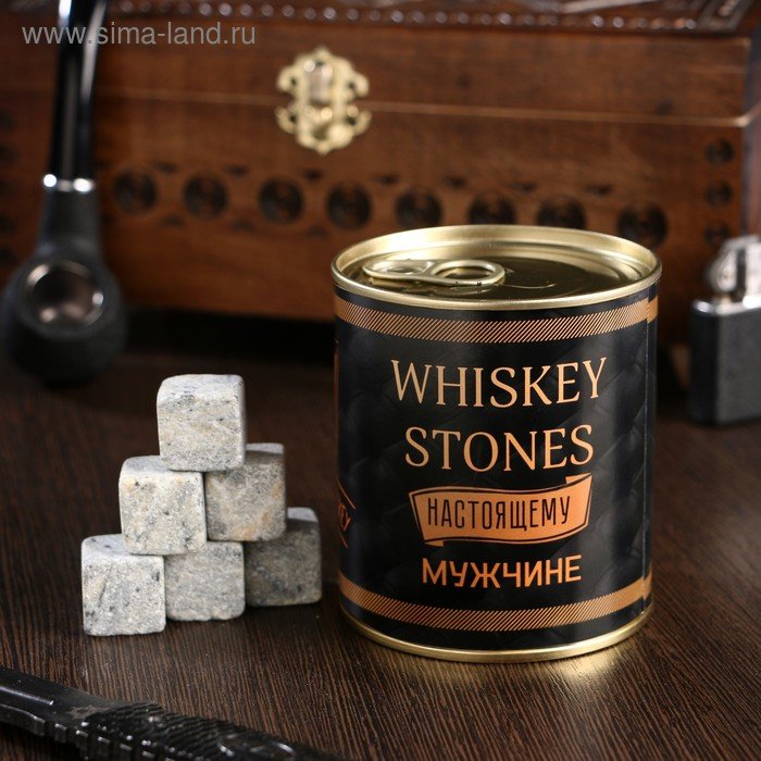 Набор камней для виски 'Whiskey stones. Vintage', в консервной банке, 9 шт.