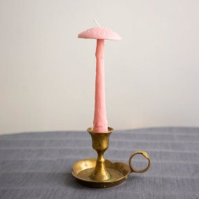 Ароматическая свеча Unification Love Гриб шляпкой вниз нежно-розовый