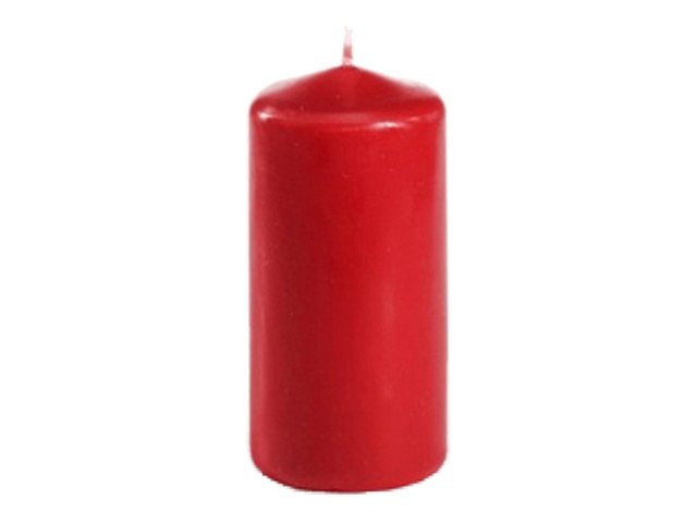свеча-столбик PAP-STAR 10х5см красный 16ч/г без аромата