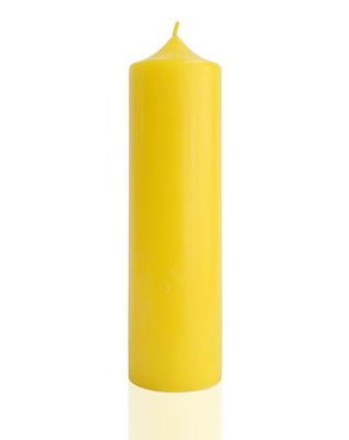 Свеча алтарная желтая 70 часов (0.5 кг, 21 см, желтый)
